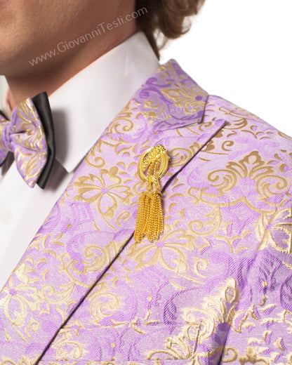 GT1P-1761 Lavendar Floral Tuxedo w/ Mask